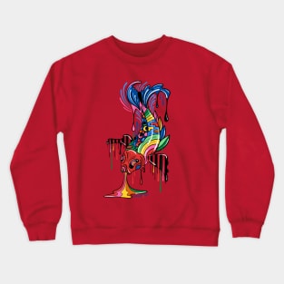 Trippy Rainbow Colorful Japanese Fish Crewneck Sweatshirt